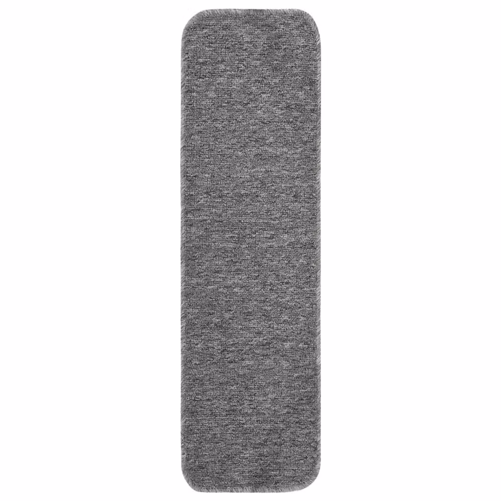 Berkfield Home Anti Slip Stair Mats, 15 Pack, Grey, Rectangular, W: 75 cm, D: 20 cm – 2