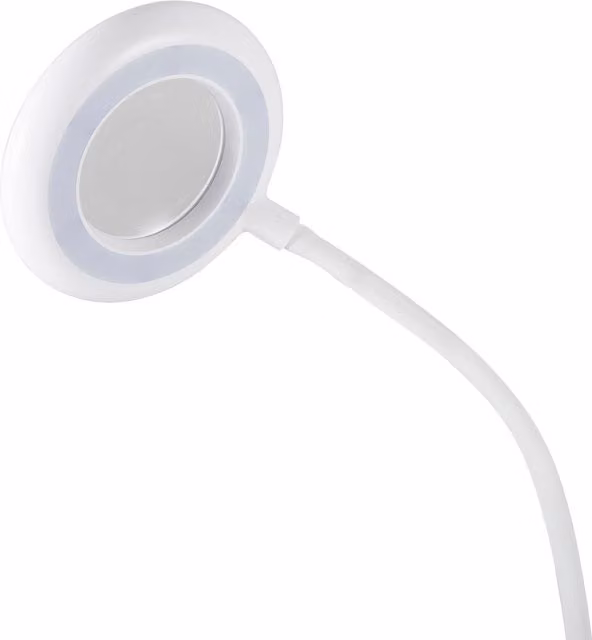 PureLite Rechargeable White LED Clip-on Magnifier with Adjustable Touch Control
