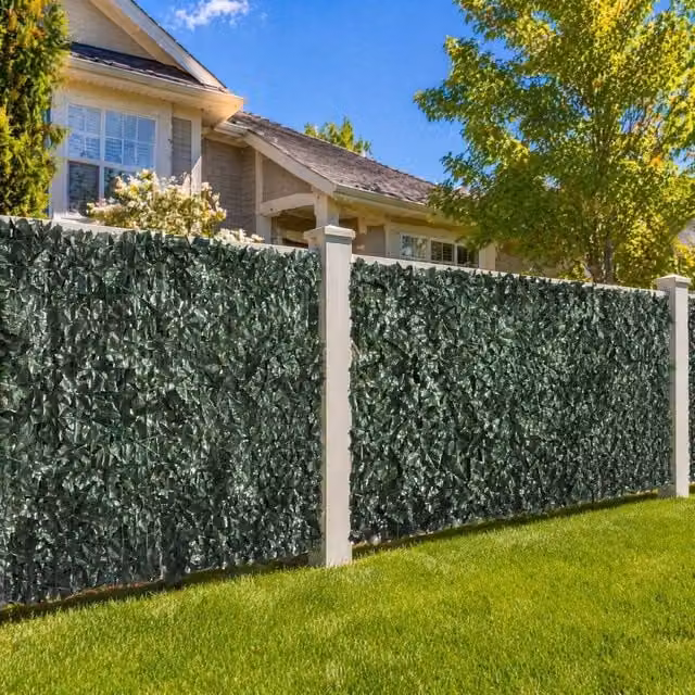 STILVORA Artificial Hedge Privacy Screen, Green, W: 300 cm, H: 100 cm