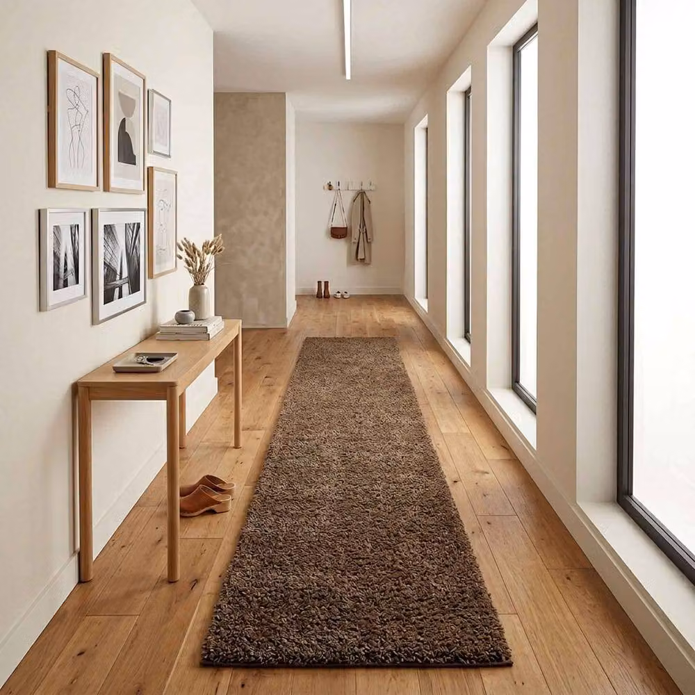 Desire Rugs Ainsley Modern Plain Shaggy Area Rug, Brown, W: 120 cm, D: 170 cm – 2