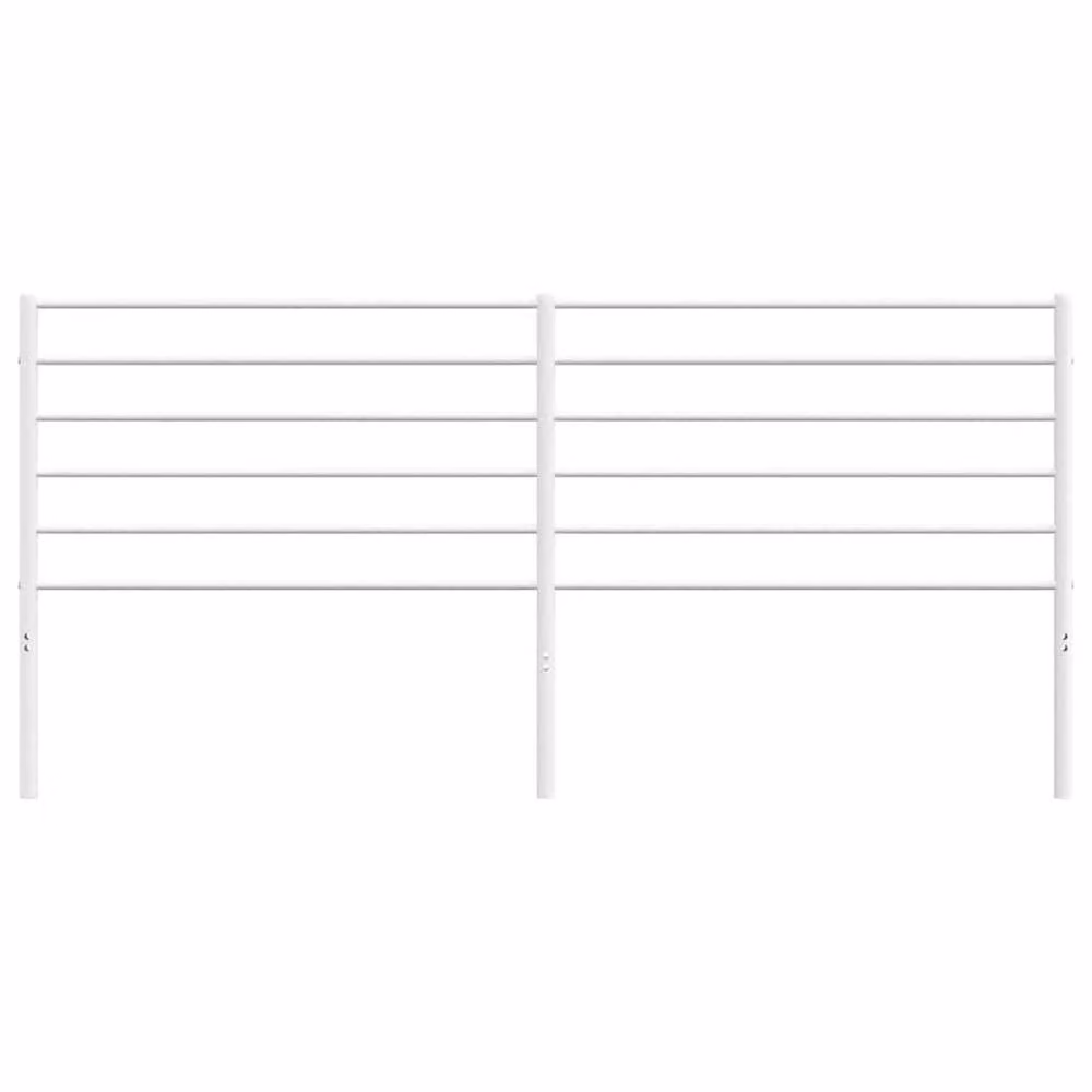 Berkfield Home Classic Metal Headboard in White, 200 cm – 2