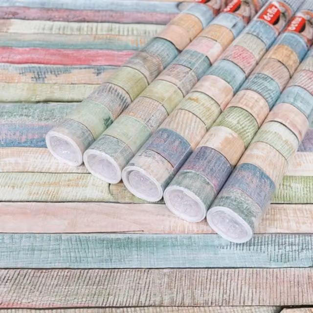 dc fix Rio Multicolour Self Adhesive Vinyl Wrap for Kitchen Doors and Worktops, Pack of 5, W: 67.5 cm x L: 2 m