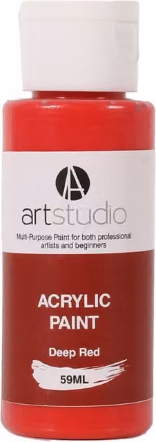Art Studio Professional Acrylic Paint, Red