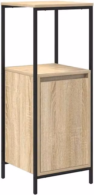 Berkfield Home Bathroom Cabinet with Shelves in Sonoma Oak, Natural, W/D/H: 36 x 35 x 95 cm – 1