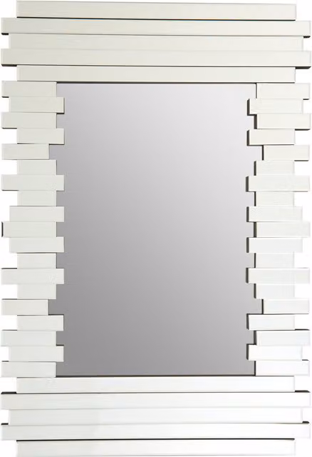 Fifty Five South Yasmina Antique Silver Rectangular Wall Mirror