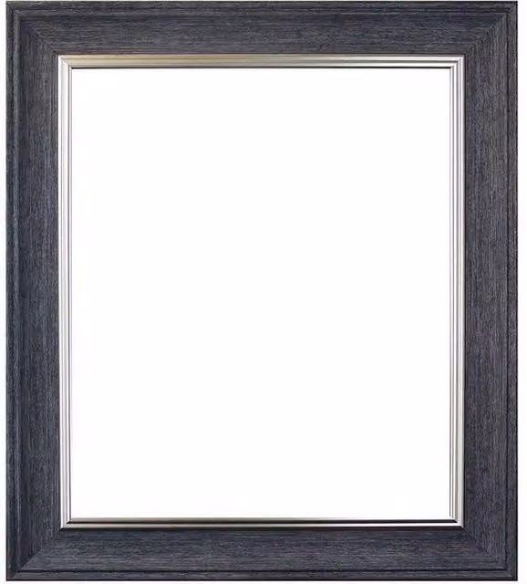 Frames & Mirrors 4U Scandi Black and Crackle Gold Single Rectangular Photo Frame, W/H: 25.4 x 25.4 cm