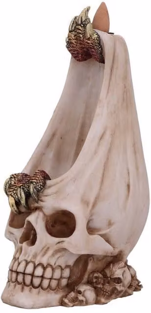 Nemesis Now Dragon Within Backflow Incense Burner in Gold and Beige, Height: 23.5 cm