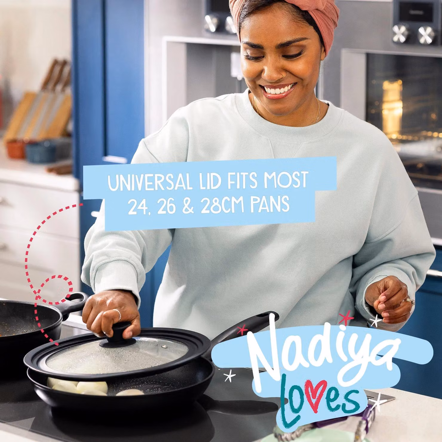 Prestige Nadiya Hussain Stackable Non Stick Cookware Set of 4 in Black and Gold – 4