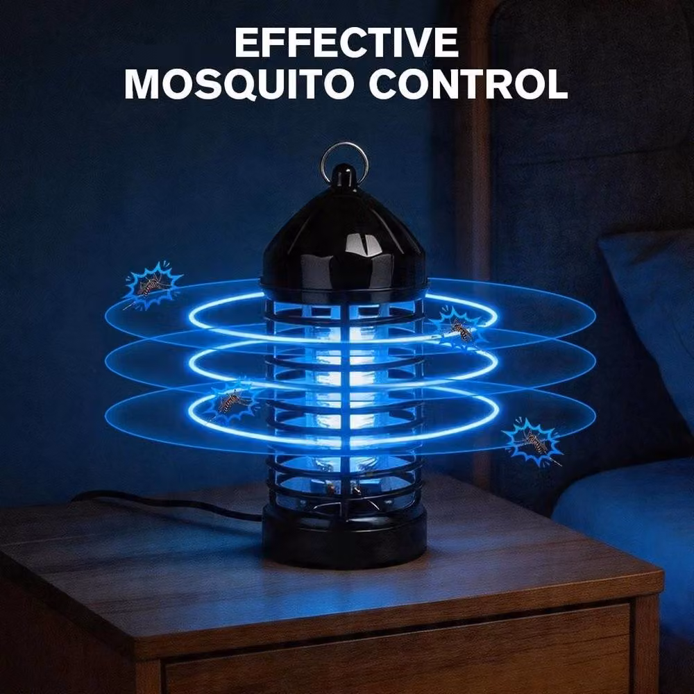 NESTLUNE Electric Bug Zapper Insect and Mosquito Trap, Black, H 100 x W 15 x D 15 cm – 3