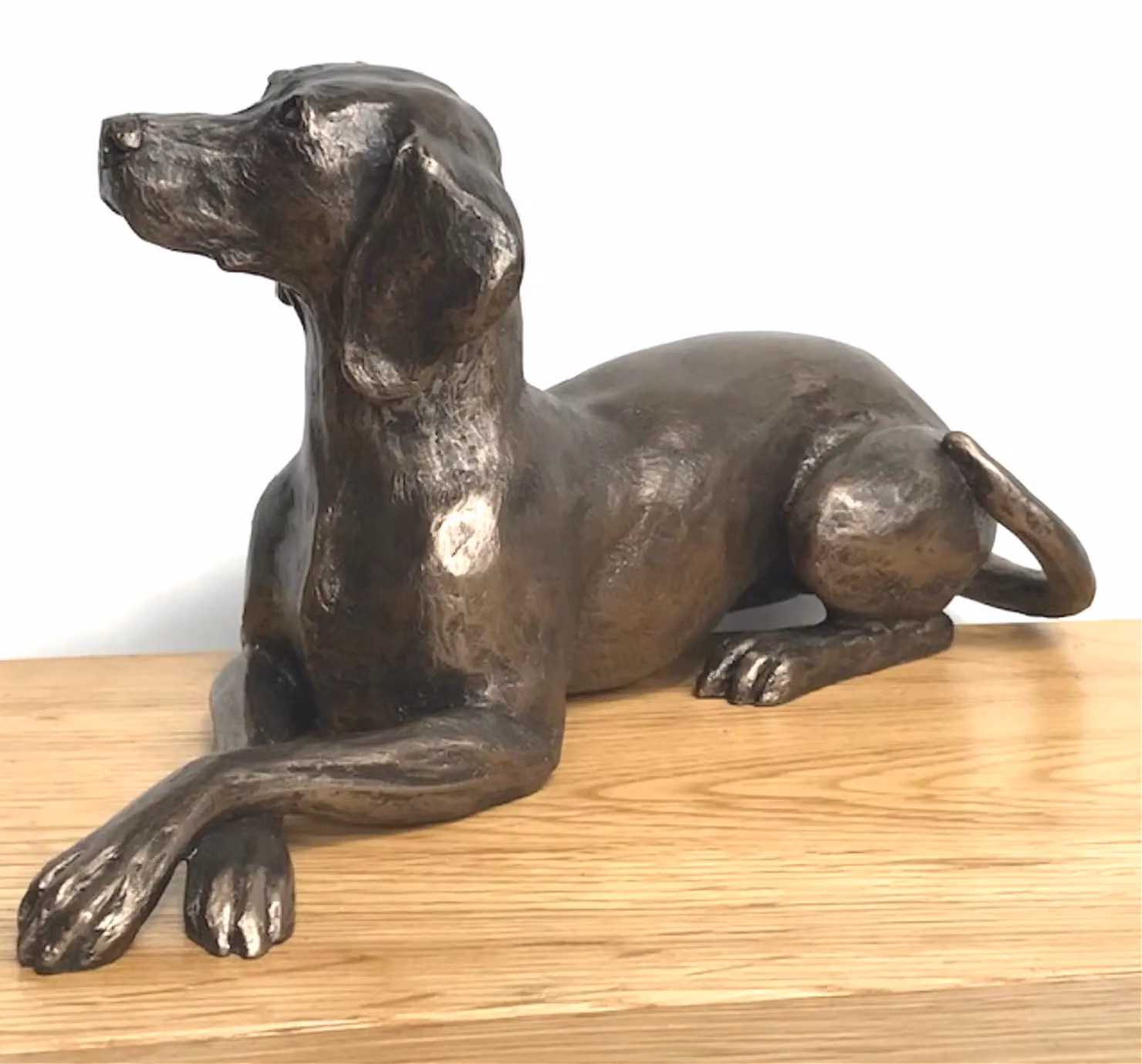 Animal Crackers Weimaraner Dog Figurine in Solid Cold Cast Bronze by Harriet Glen – 3