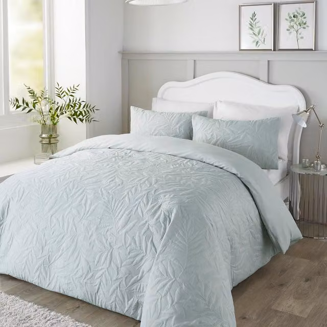 Terrys Serene Luana Green Microfibre Duvet Cover Bedding Set