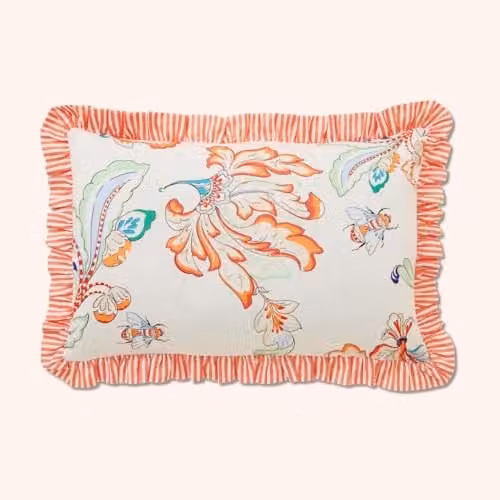 Yvonne Ellen Signature Floral Square Cushion in Multicolour