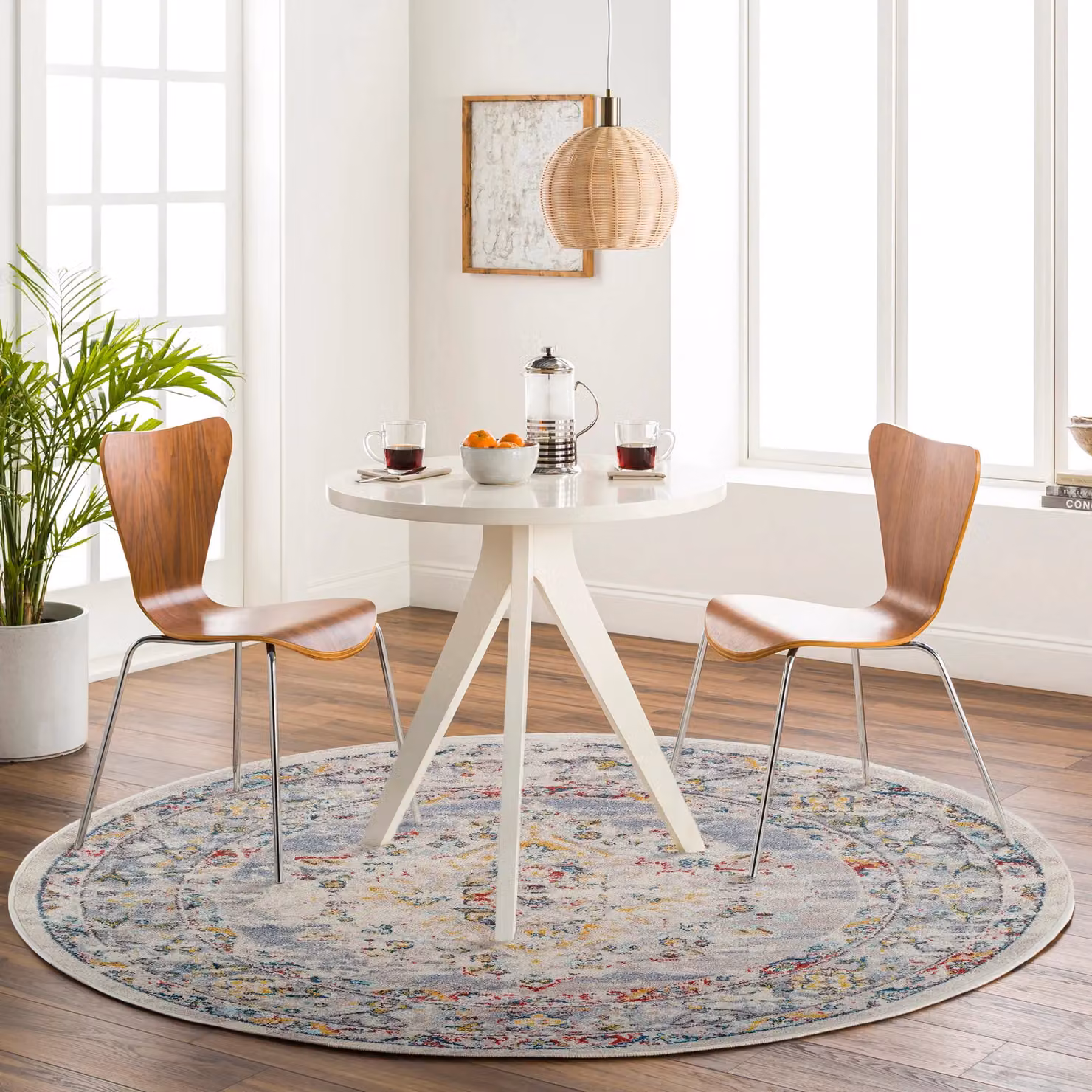 Livabliss Ankara Vintage Boho Oriental Rug in Grey, Taupe and Blue, W: 80 cm, L: 150 cm – 3