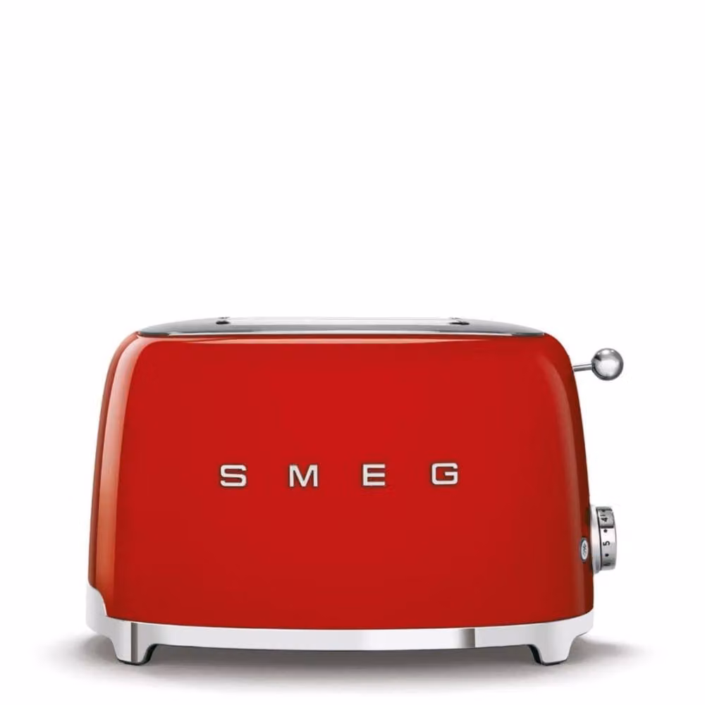 Smeg Red Variable Kettle and 2 Slice Stainless Steel Toaster Set – 1