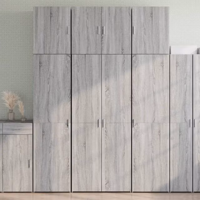 Berkfield Home Grey Sonoma Modern Highboard W/D/H: 80 x 42.5 x 249 cm – 1
