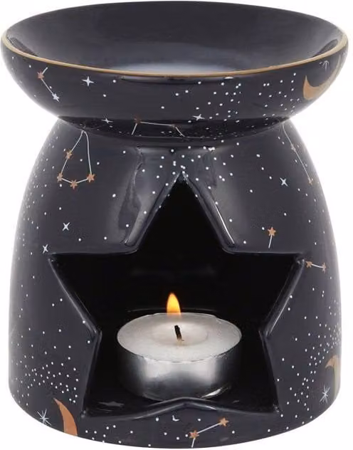 KDMD Purple Constellation Geometric Tealight Oil Burner in Black, Purple and Gold – 1
