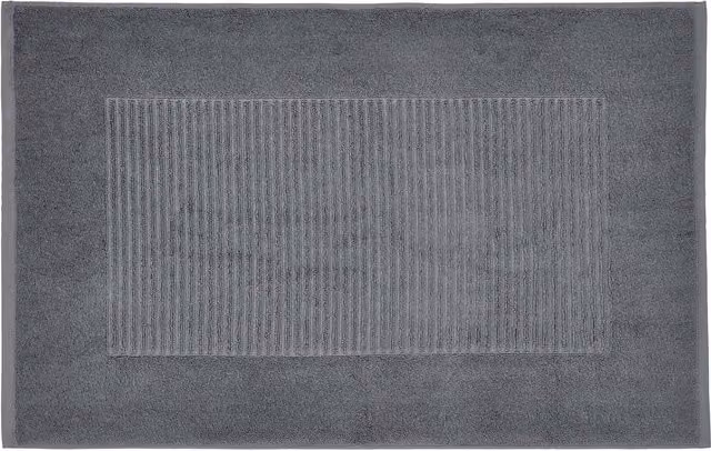 Bedeck of Belfast Alessa Cotton Bath Mat, Brown and Grey