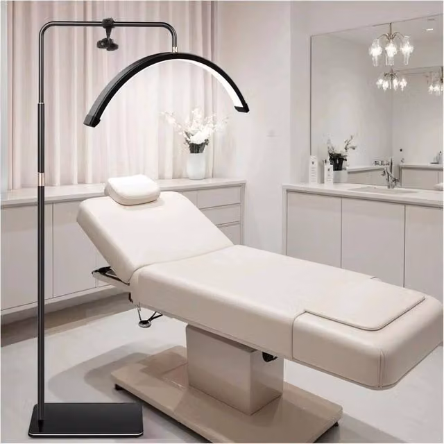 SPETLEK Dimmable Half-moon Shaped LED Floor Fill Light in Black