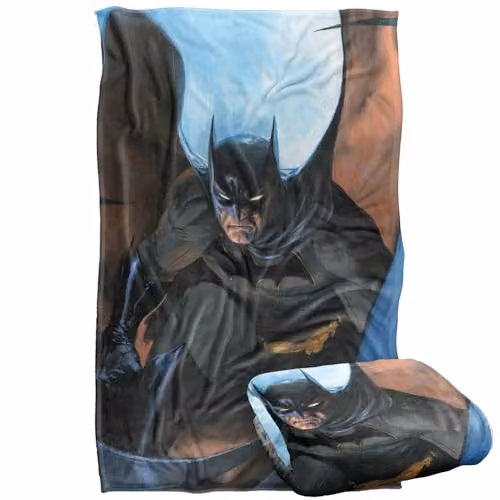 Warner Bros. Batman Blue Silky Touch Super Soft Fleece Throw Blanket W: 91 cm, L: 147 cm – 1
