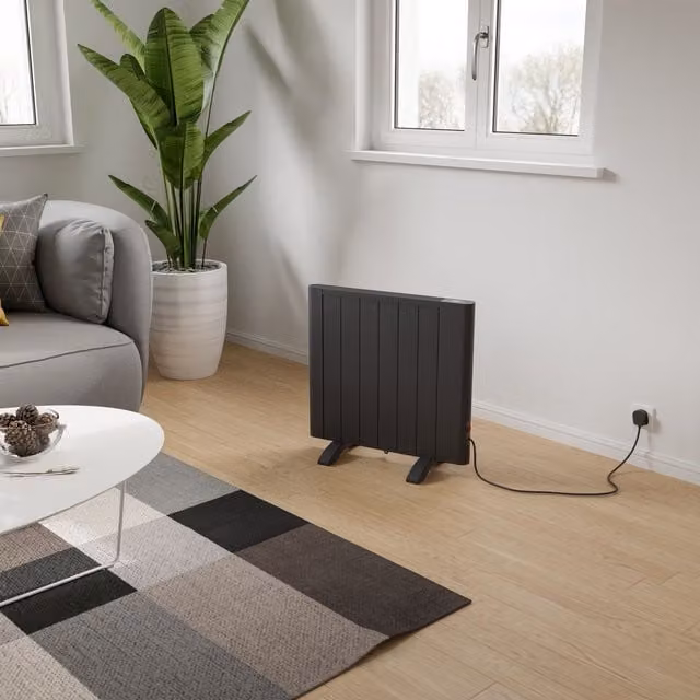 Agadon Grey Electric Convector Panel Radiator, W/H: 58.0 x 73.0 cm – 1