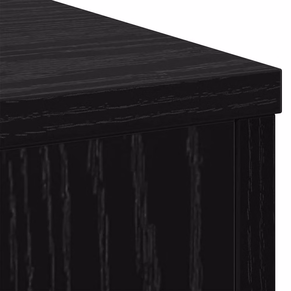 Berkfield Home Set of 2 Black Oak Plant Stands, W/D/H: 30 x 30 x 50 cm – 6