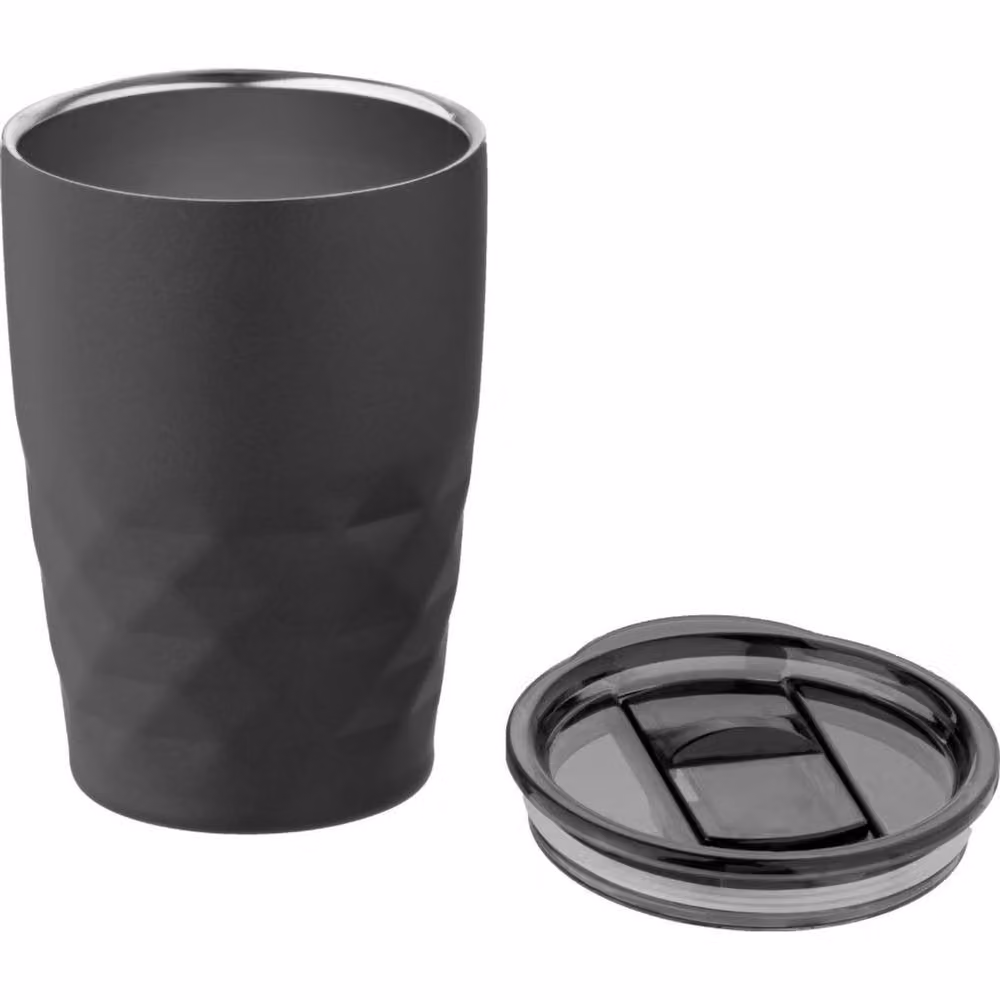 Avenue Geo Geometric Insulated Stainless Steel Tumbler, Black, 350 ml – 2