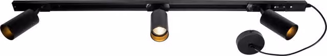 Litecraft Adjustable Modern Track Kit, Black, Length: 100 cm