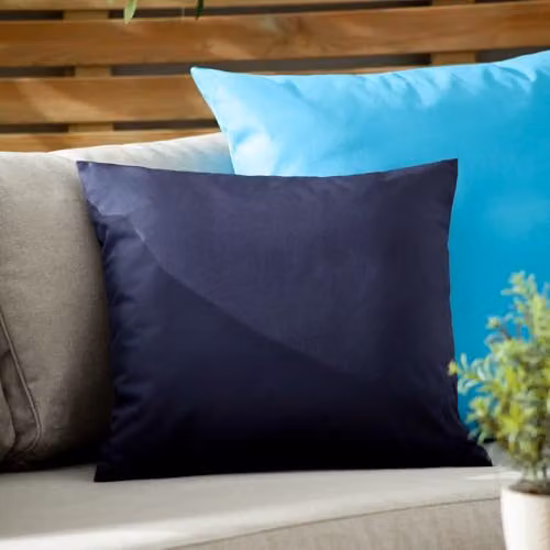 Furn Riva Home Wrap Plain Square Outdoor Cushion in Blue, W/D/H: 43 x 43 x 43 cm – 3