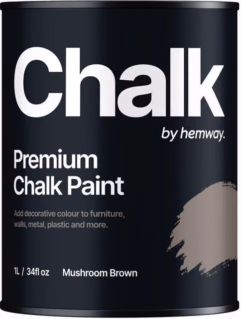 Hemway Chalk Paint Flat Matt Mushroom Brown 1L