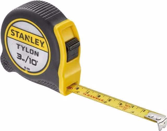 Stanley Tylon Pocket Tape Measure in Yellow and Multicolour