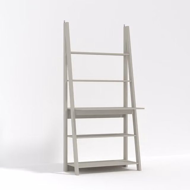 LPD Home Tiva Ladder Computer Desk in Grey
