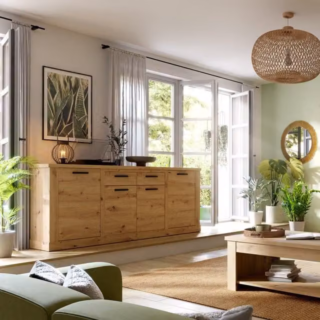 Furniture To Go Corona Sideboard in Oak Brown