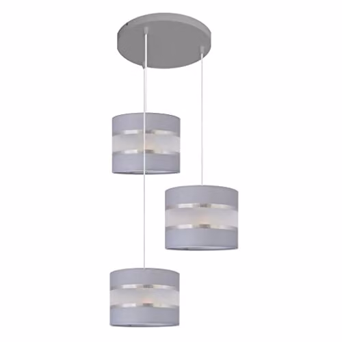 Netlighting Helam Helen Suspended Spotlight Clusters in Grey and Silver, 35 cm