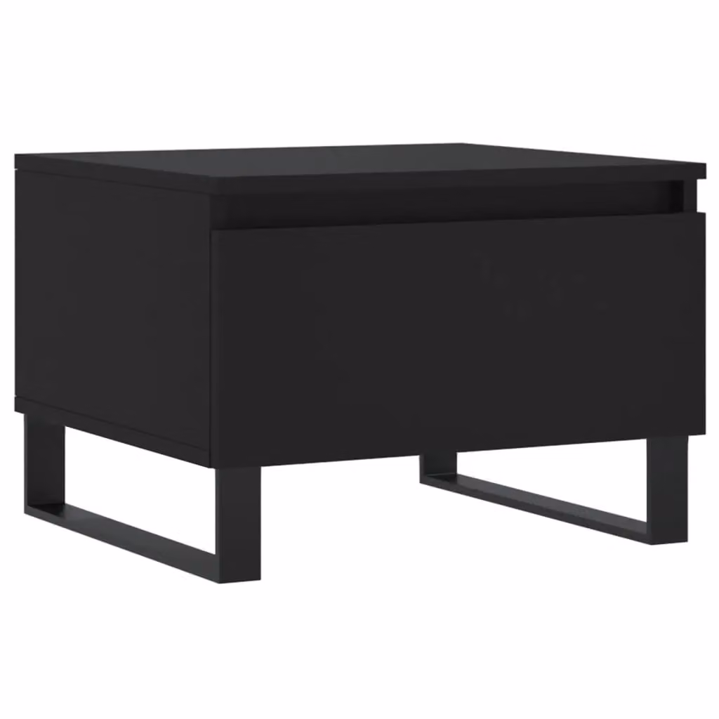 Berkfield Home Set of 2 Black Modern Nested Coffee Tables, W/D/H: 50 x 46 x 35 cm – 4