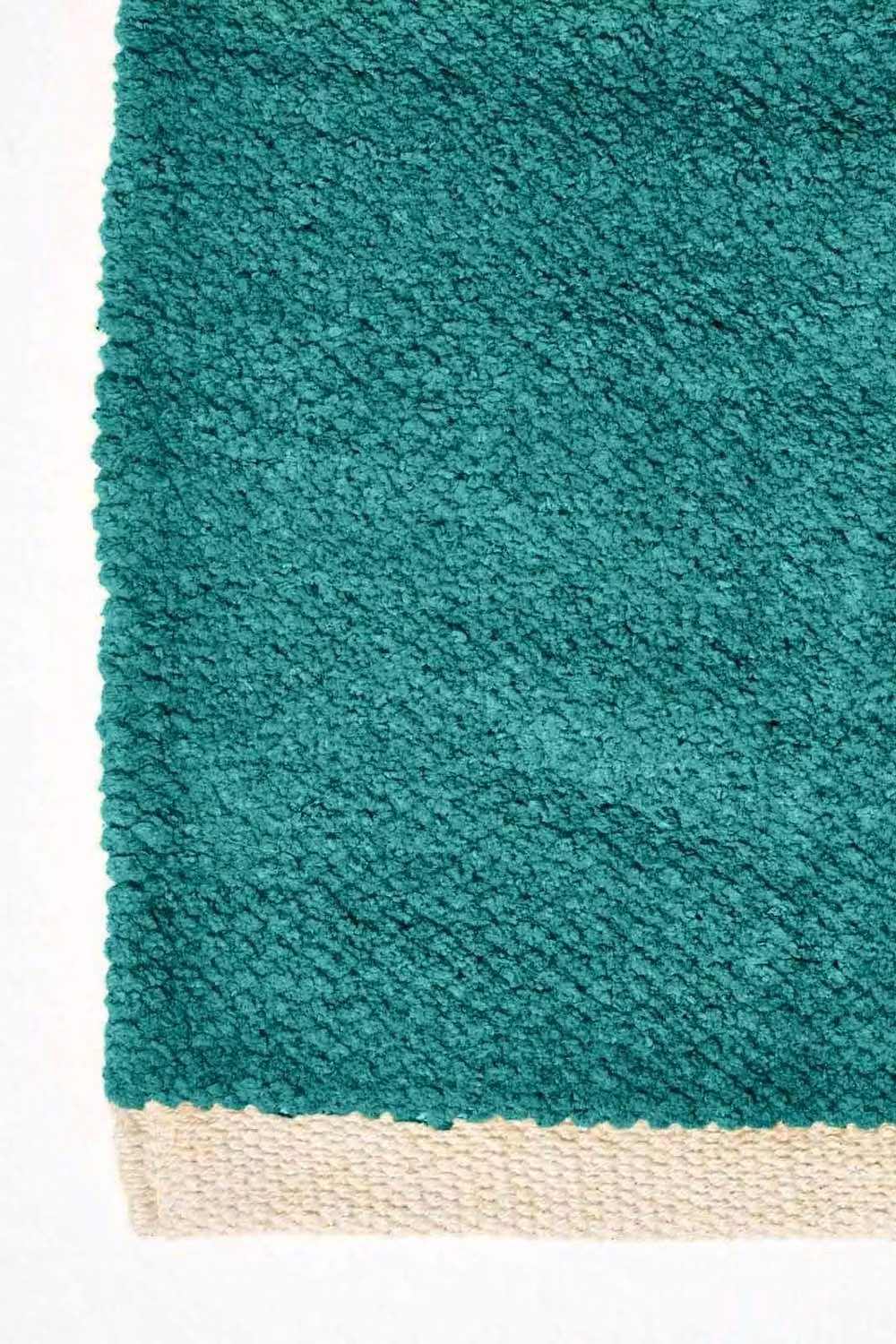 Homescapes Plain Green Chenille Cotton Hall Runner, W: 66 cm, L: 200 cm – 3