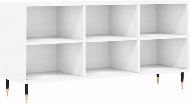 Berkfield Home Modern White TV Cabinet W/D/H: 103.5 x 30 x 50 cm