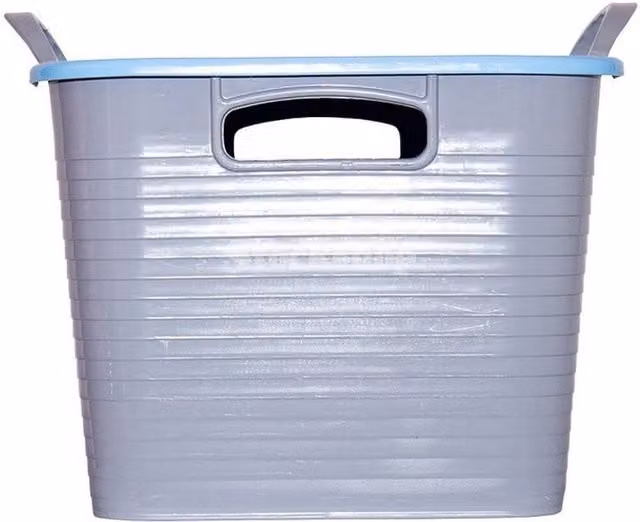 Red Gorilla Stack N Store Storage Box in Mid Grey, W/D/H: 33.0 x 30.0 x 25.0 cm