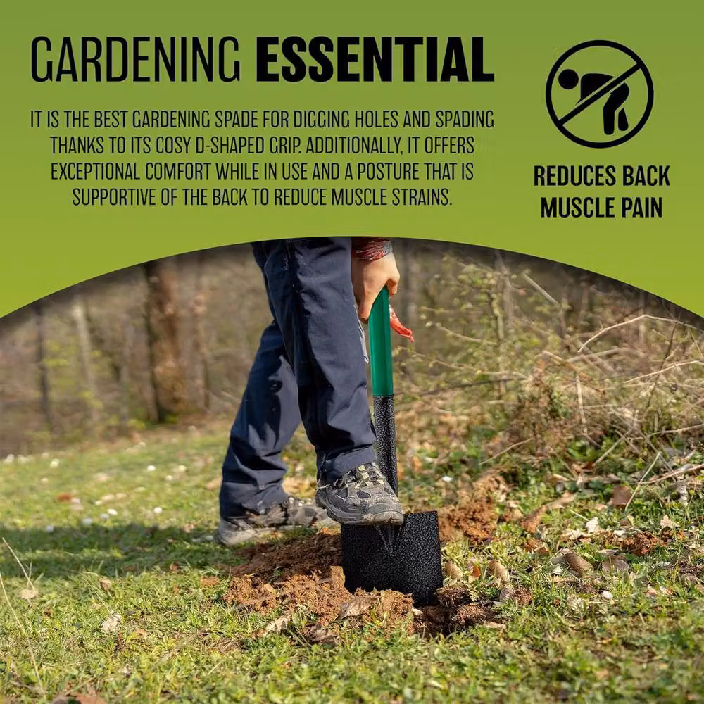 BARGAINS-GALORE Steel Digging Shovel and Garden Spade in Green – 4