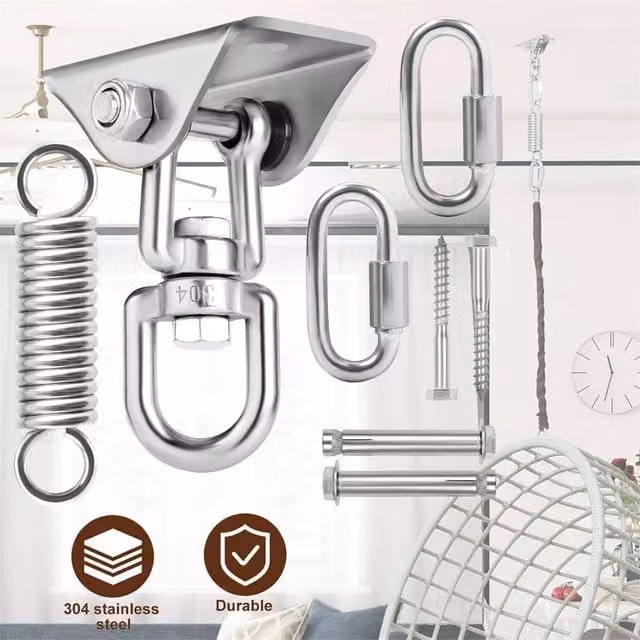 SPETLEK Heavy Duty 360 Degree Rotating Swing Hangers in Silver, W/D/H: 100 x 100 x 100 cm