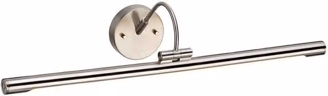Netlighting Alton Adjustable LED Large Picture Wall Light in Brushed Nickel Grey