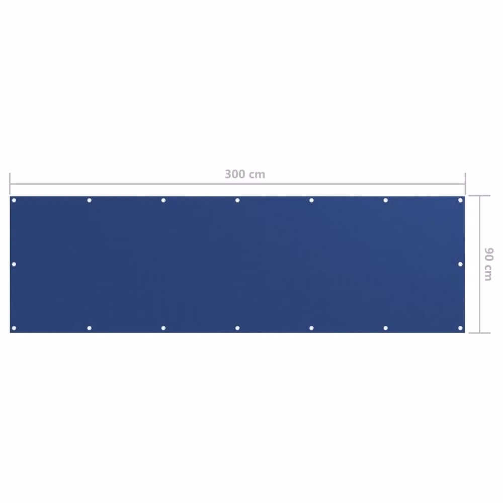 Berkfield Home Balcony Screen in Blue, W: 90 cm, H: 300 cm – 2