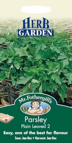 Mr Fothergill's Plain Leaved Parsley Herb Seeds, 2g