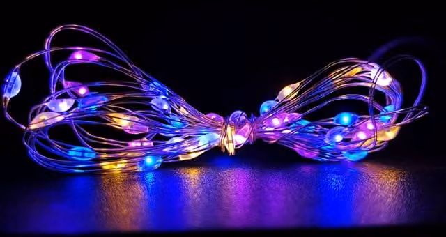 Samuel Alexander Premier MicroBrights 50 LED Christmas Lights, Multicolour, 2.5m, Battery Operated with Timer