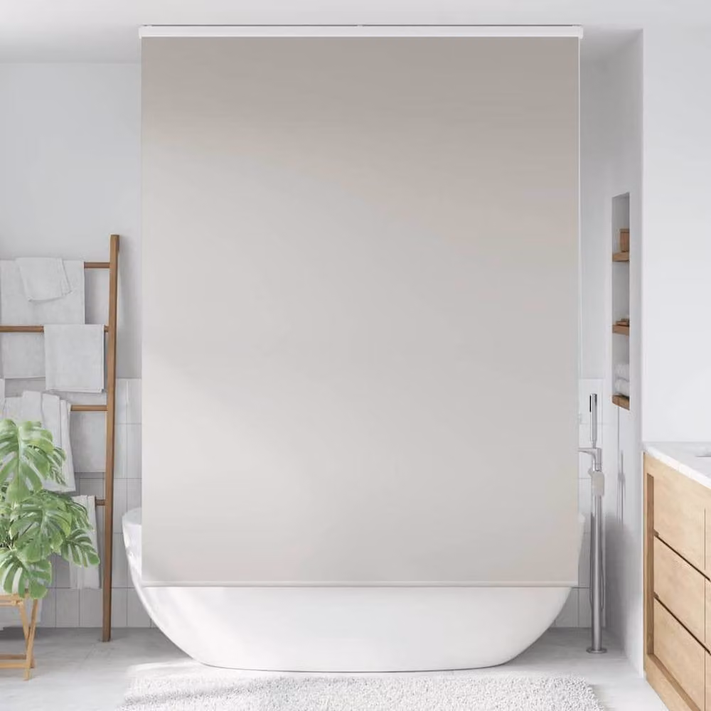 Berkfield Home Shower Roller Blind with Cassette, Grey, W: 150 cm, H: 240 cm