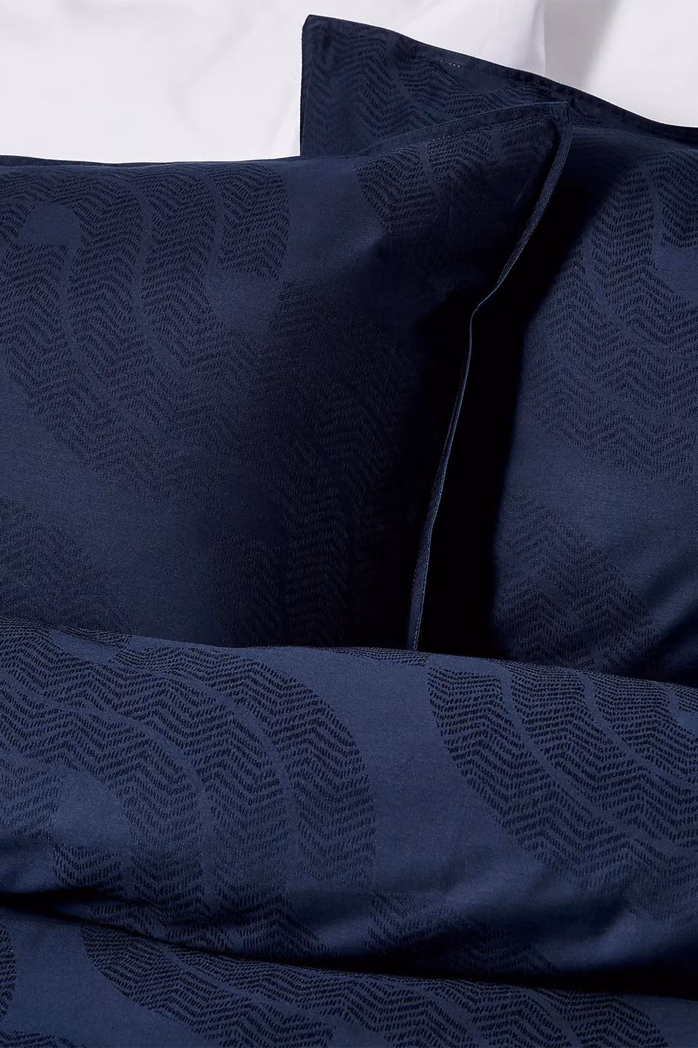 Nalu Nicole Scherzinger Leilani Blue Cotton Mako Satin Duvet Cover and Pillowcase Set, W: 140 cm, H: 200 cm – 4