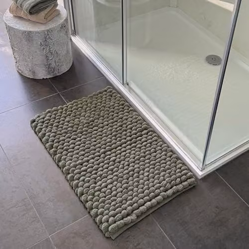 Allure Bath Fashions Bobbi Giant Bobble Bath Mat, Dark Green, W: 50 cm, D: 80 cm – 2