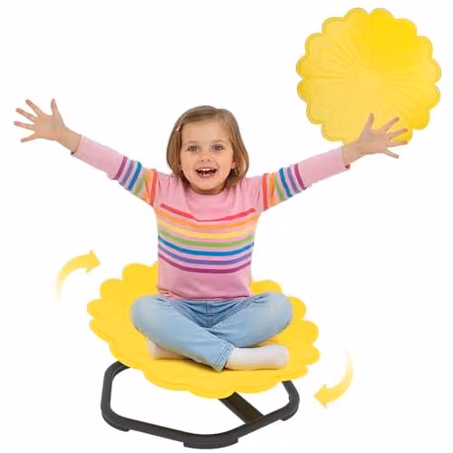 AIYAPLAY Kids Sensory Spinning Chair in Yellow – 1