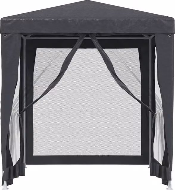 Berkfield Home Party Tent with 4 Mesh Sidewalls, Anthracite, W/D/H: 200 x 200 x 240 cm – 1