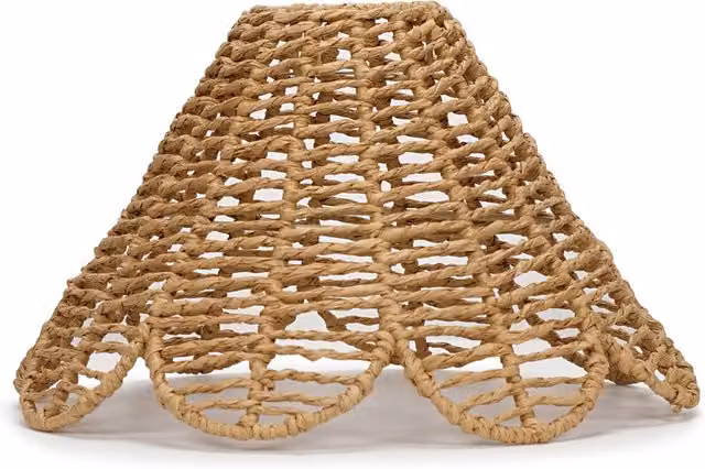 ValueLights Boho Rattan Ceiling Pendant Shade in Brown and Yellow