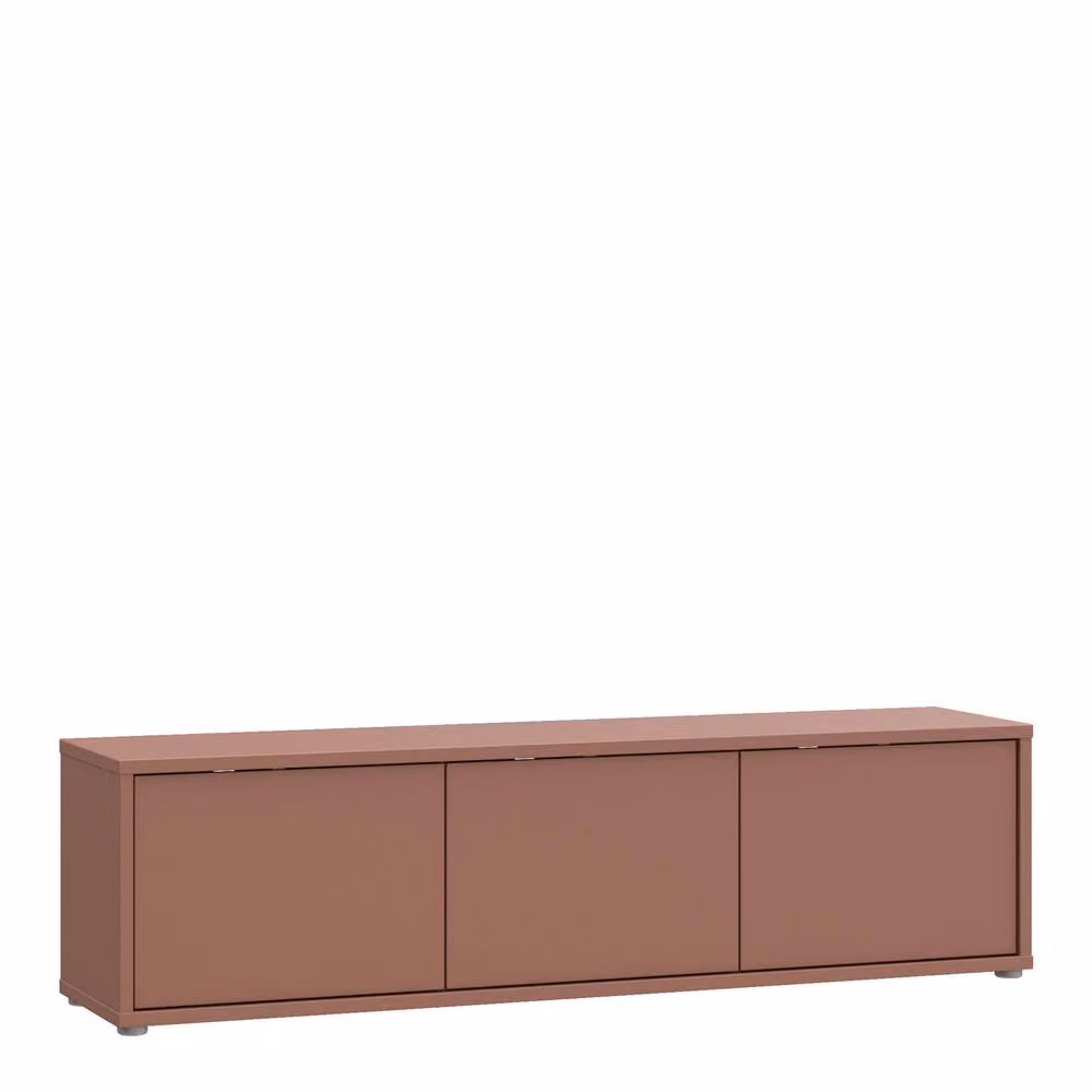 Furniture To Go Alice Springs Wide TV Cabinet with 3 Push-Open Doors in Terracotta – 2